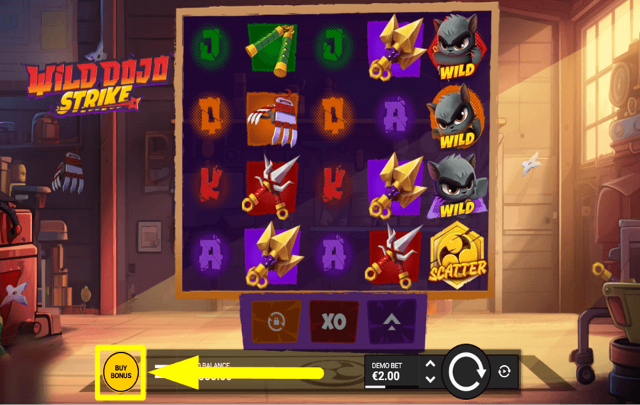 Wild Dojo Strike CLAIM THE BONUS.