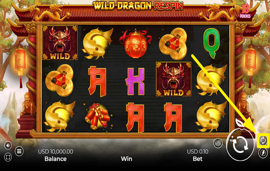 Wild Dragon Respin WÄHLEN SIE AUTOMATISCHE SPINS.