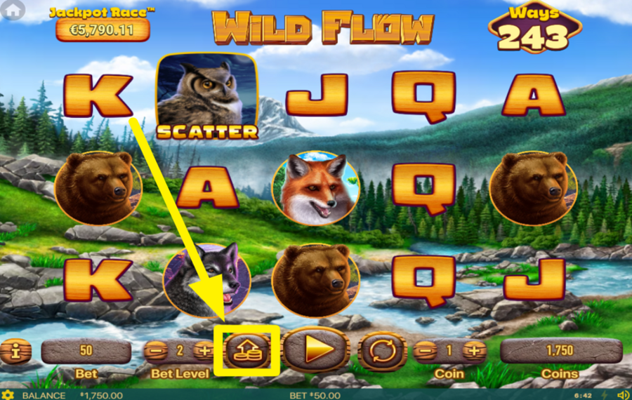 Wild Flow DÉFINISSEZ LA MISE MAXIMALE.