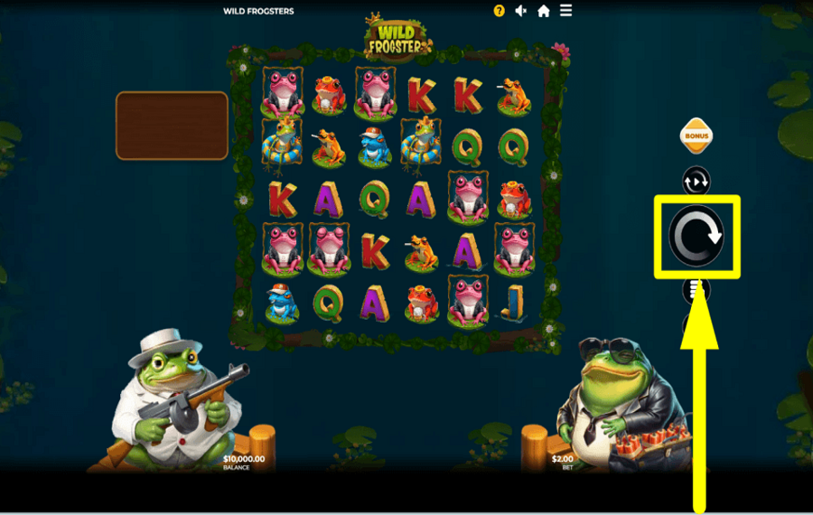 Wild Frogsters START GAMBLING.
