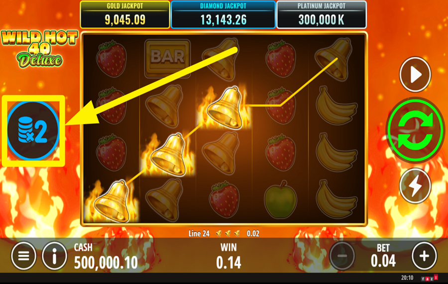 Wild Hot 40 Deluxe ПОСТАВЬТЕ НА КОН СВОЙ ВЫИГРЫШ.