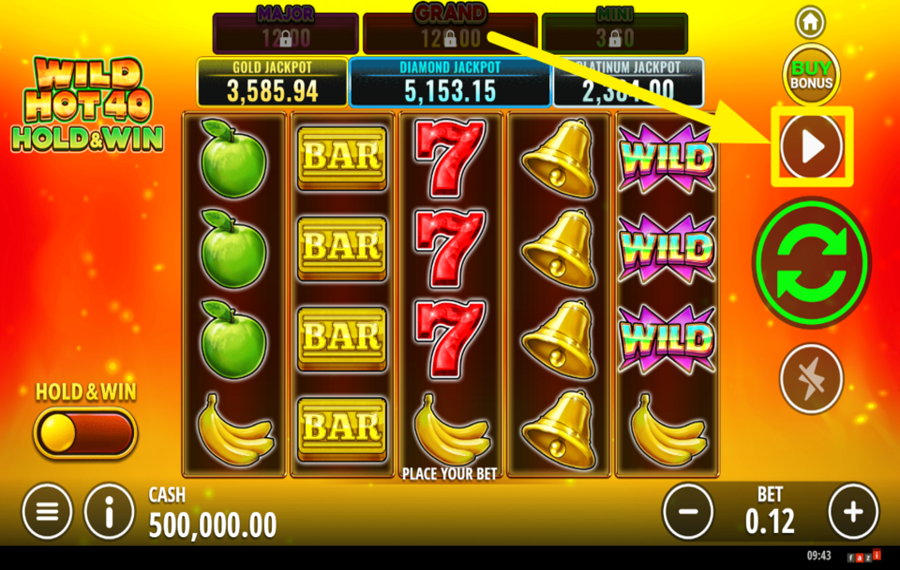 Wild Hot 40 Hold and Win ВКЛЮЧИТЬ АВТОВОСПРОИЗВЕДЕНИЕ.