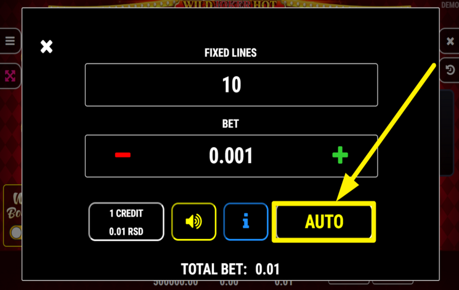Wild Joker Hot Booster EMPLOY THE AUTOMATED SPINS.