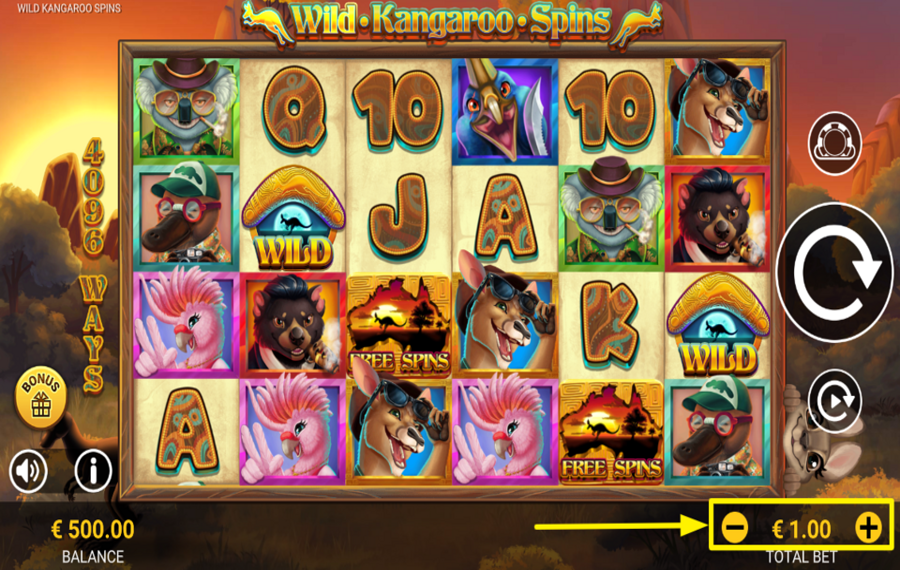 Wild Kangaroo Spins DECIDI LA TUA SCOMMESSA.