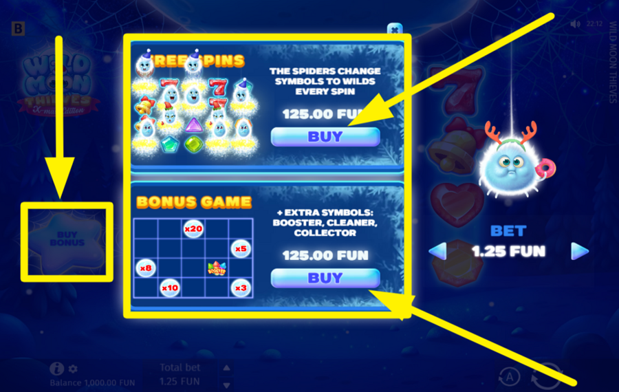 Wild Moon Thieves PICK A BONUS GAME.