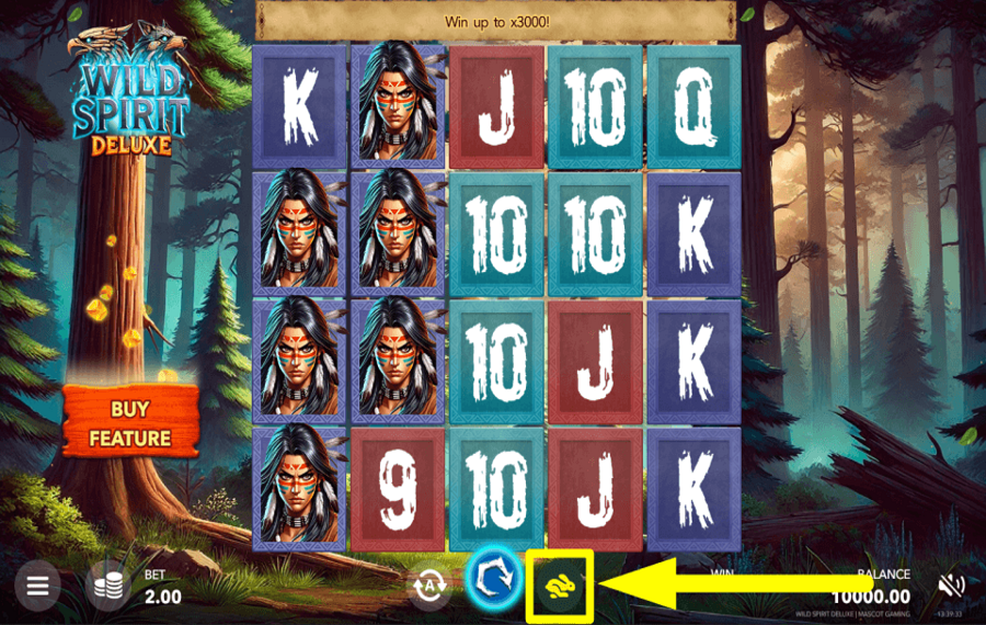 Wild Spirit Deluxe BESCHLEUNIGE DAS SPIEL.