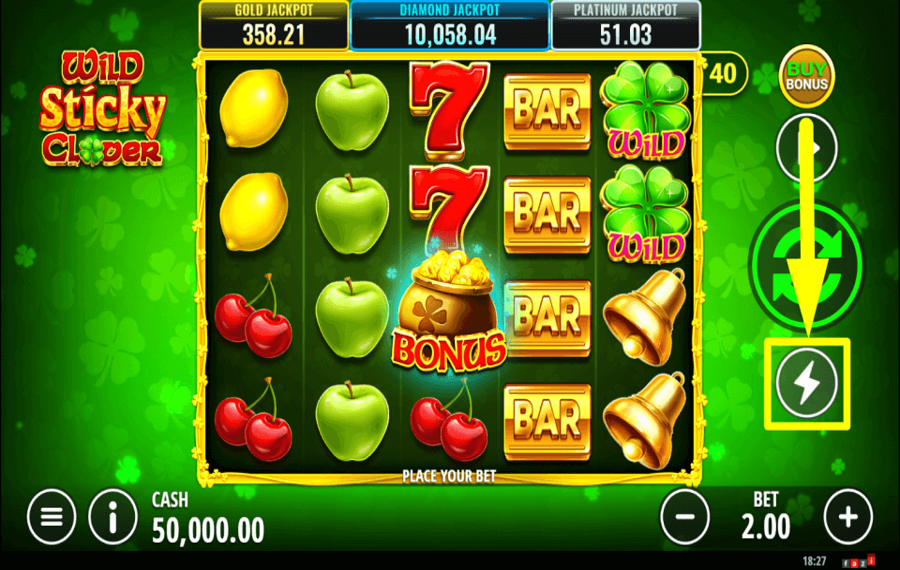 Wild Sticky Clover SPEED UP THE GAME.