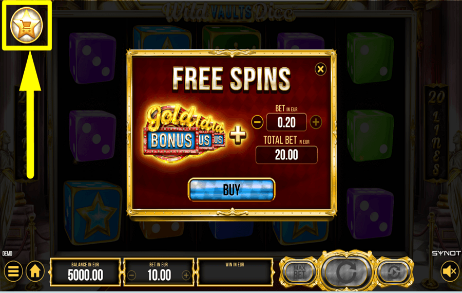 Wild Vaults Dice ACHETEZ LE BONUS.