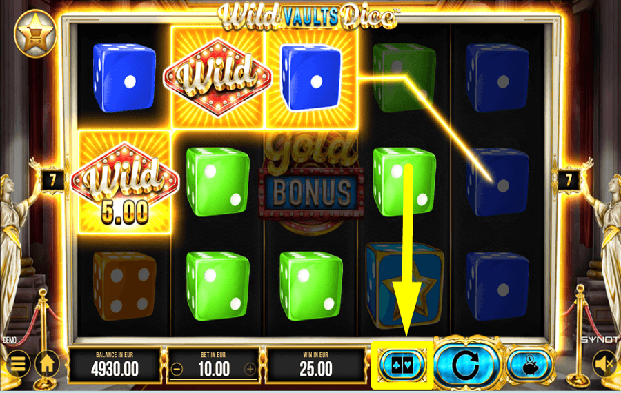 Wild Vaults Dice PRENEZ UN RISQUE.