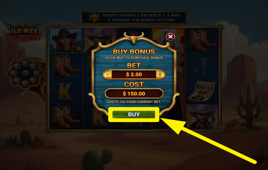 Wild West Bandits ERHALTEN SIE KOSTENLOSE SPINS.