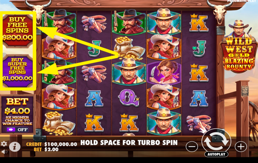 Wild West Gold Blazing Bounty DÉBLOQUEZ DES TOURS GRATUITS.