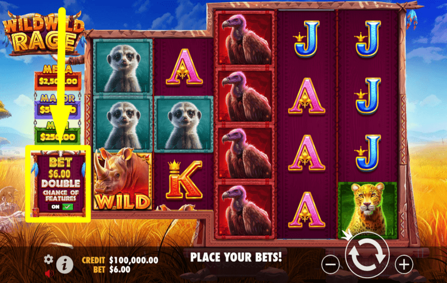 Wild Wild Rage INCREASE YOUR ODDS.