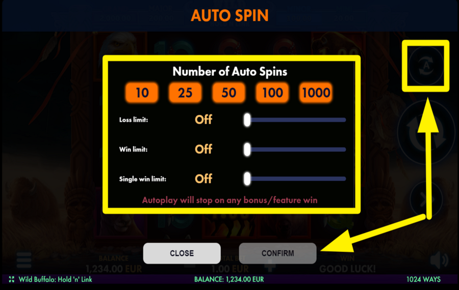 Wild Buffalo Hold n Link ЗАПУСК АВТОМАТИЧЕСКОЙ ИГРЫ.