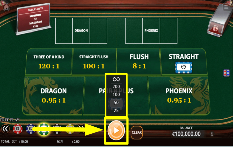 Win 3 Cards USAR REPRODUCCIÓN AUTOMÁTICA.