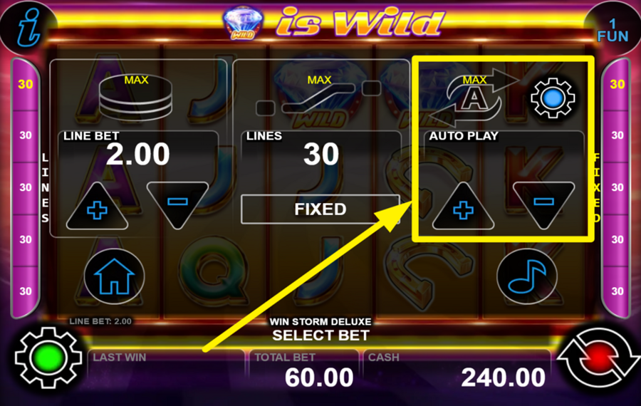 Win Storm Deluxe UTILICE LA FUNCIÓN DE REPRODUCCIÓN AUTOMÁTICA.