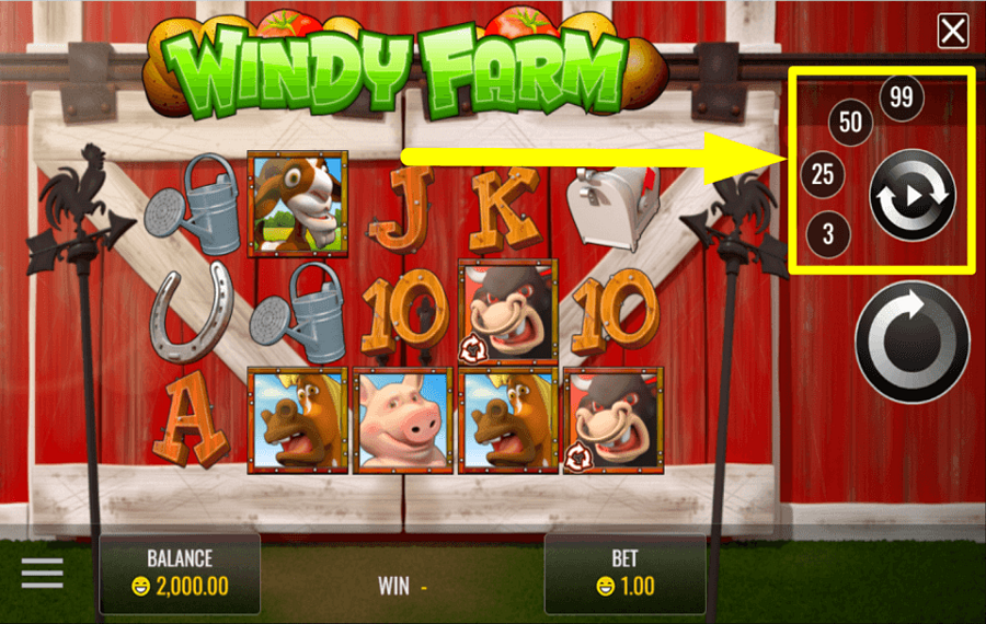 Windy Farm UTILISEZ LA FONCTION « LECTURE AUTOMATIQUE ».