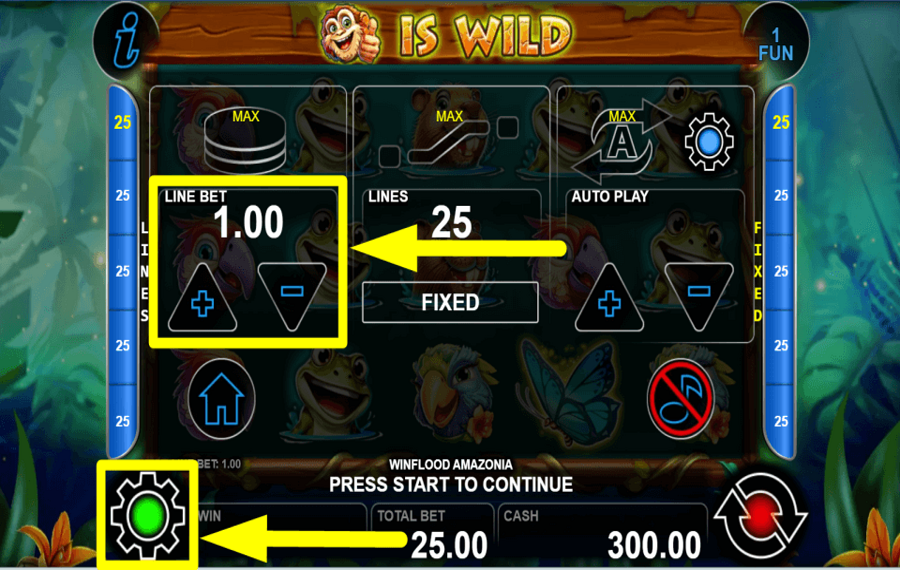 Winflood Amazonia AJUSTAR LA APUESTA.