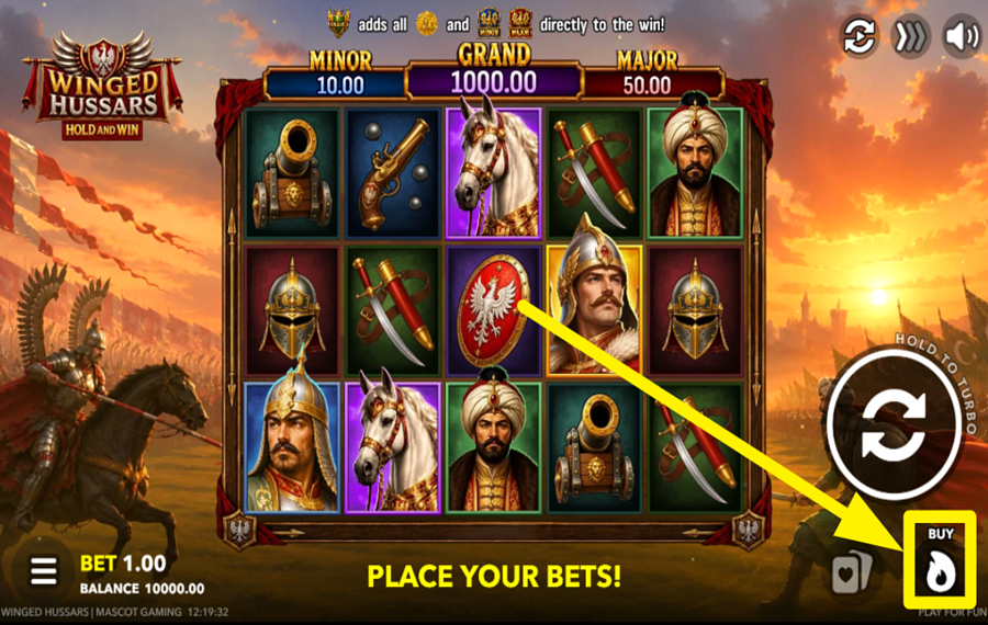 Winged Hussars Hold and Win ボーナスをゲットしよう！