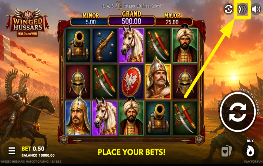Winged Hussars Hold and Win ゲームをさらに盛り上げよう。