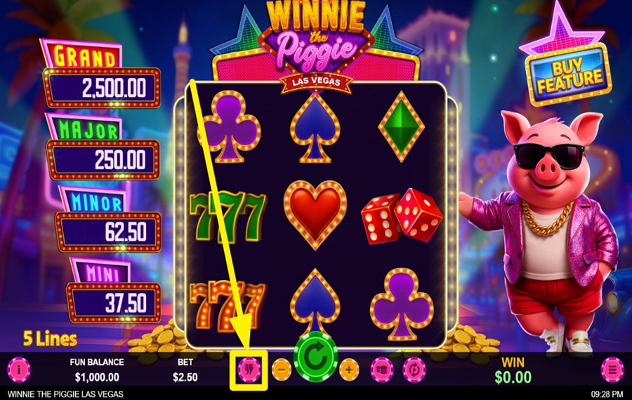 Winnie the Piggie Las Vegas УСКОРЬТЕ ДЕЙСТВИЕ.