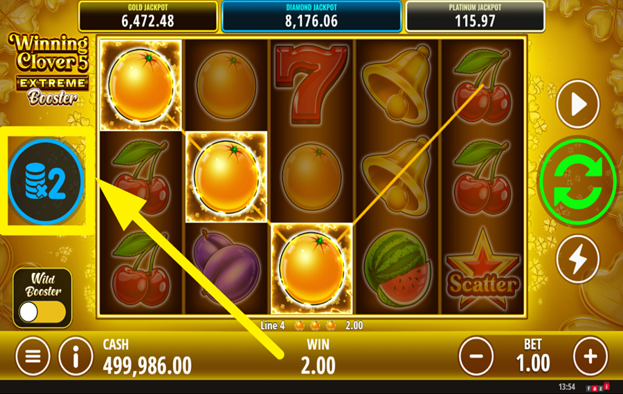 Winning Clover 5 Extreme Booster リスクを冒せ。