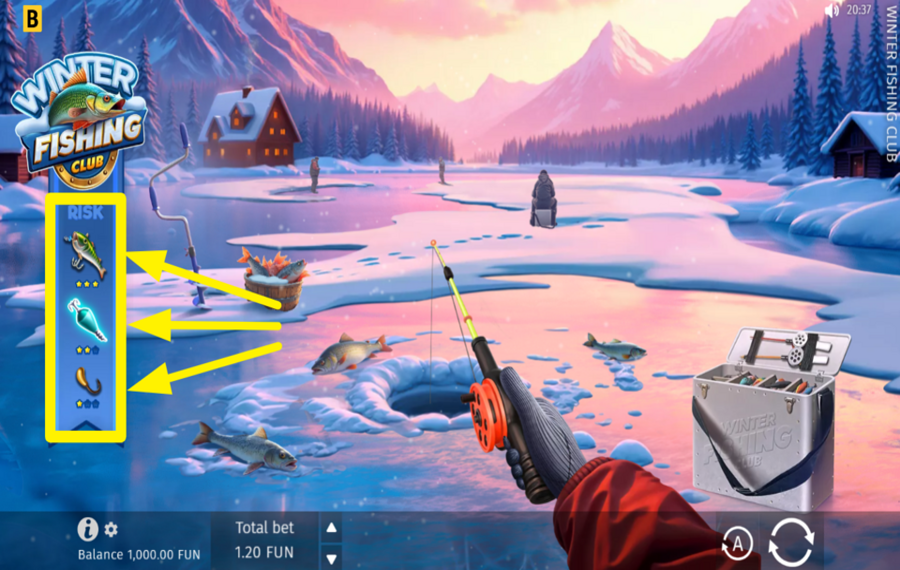 Winter Fishing Club SET YOUR RISK LEVEL.