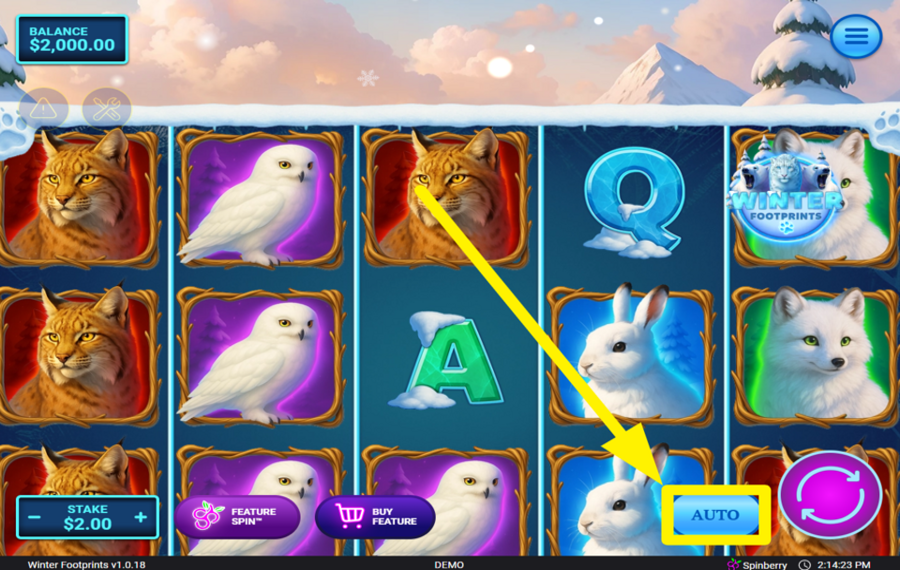 Winter Footprints ВКЛЮЧИТЬ АВТОВОСПРОИЗВЕДЕНИЕ.