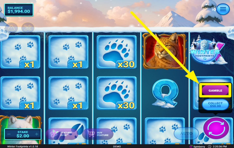 Winter Footprints ПОПРОБУЙ СВОЮ УДАЧУ!