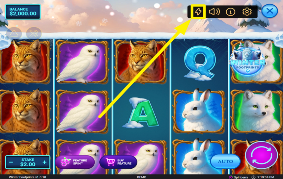 Winter Footprints Ускорьте действие.