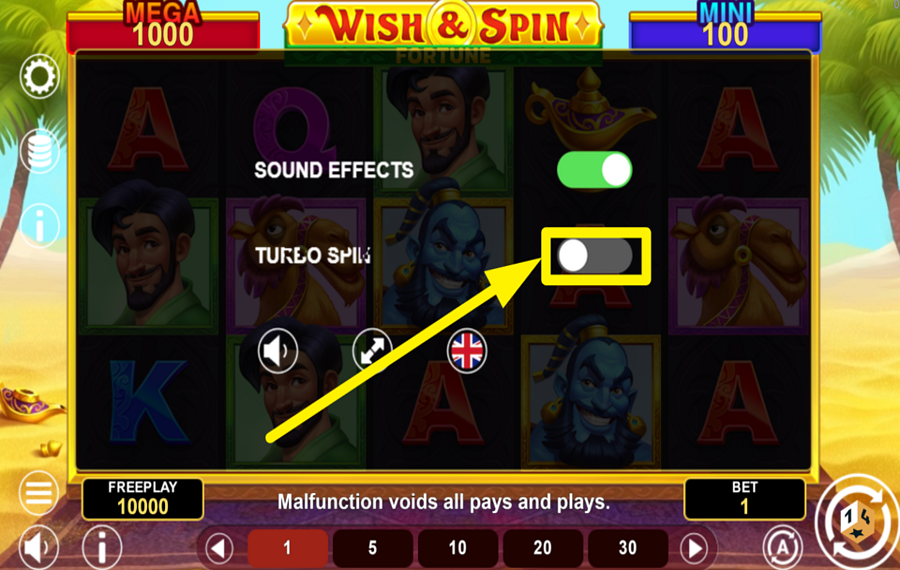 Wish And Spin Fortune MAXIMIZE THE SPEED.