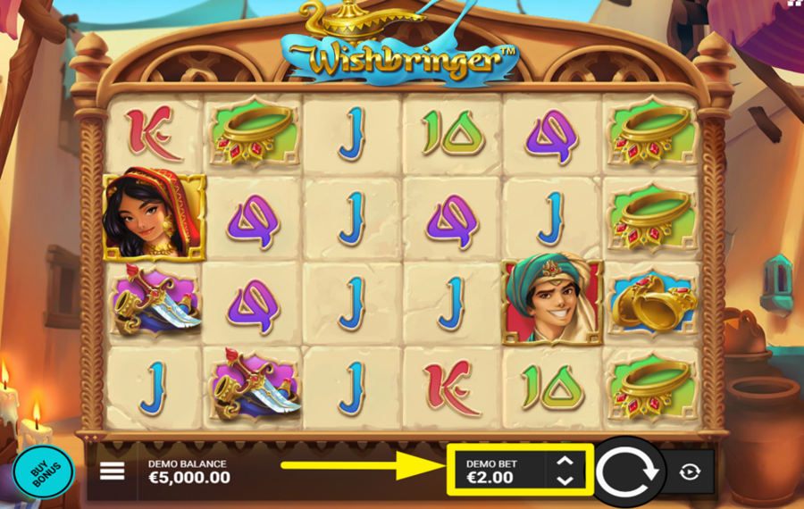 Wishbringer DETERMINE THE TOTAL BET.