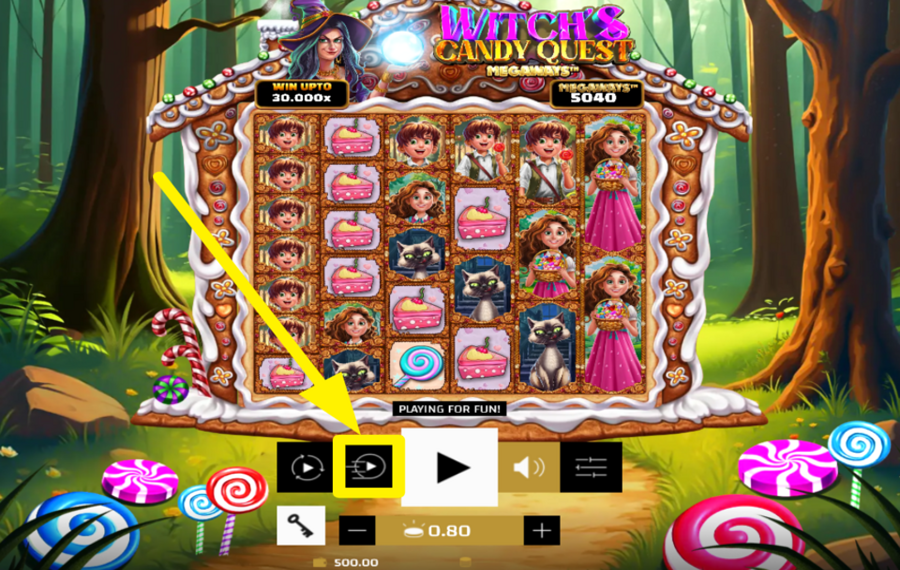 Witchs Candy Quest Megaways ACCELERATE THE SPINS.