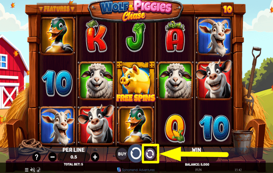 Wolf and Piggies Chase TOURNER AUTOMATIQUEMENT.