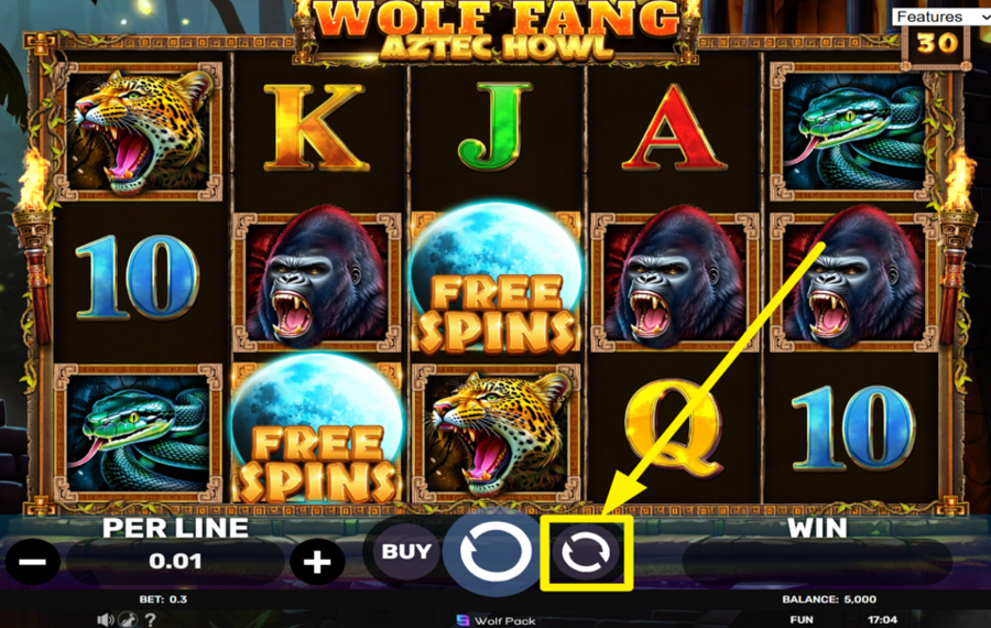 Wolf Fang Aztec Howl ACTIVER L'ESSORAGE AUTOMATIQUE.