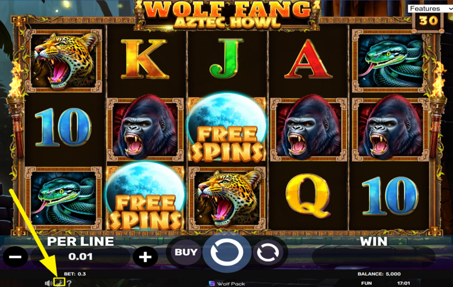 Wolf Fang Aztec Howl ACCÉLÉREZ LES TOURS.