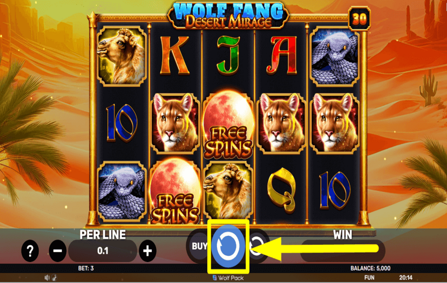 Wolf Fang Desert Mirage TIME TO GAMBLE.