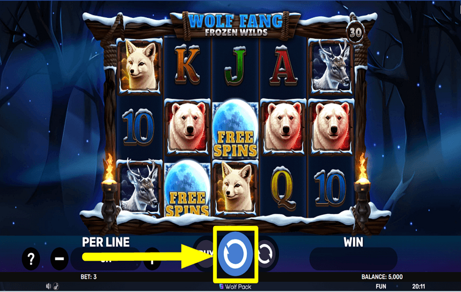 Wolf Fang Frozen Wilds ПОПЫТАЙТЕСЬ ВЫИГРАТЬ.