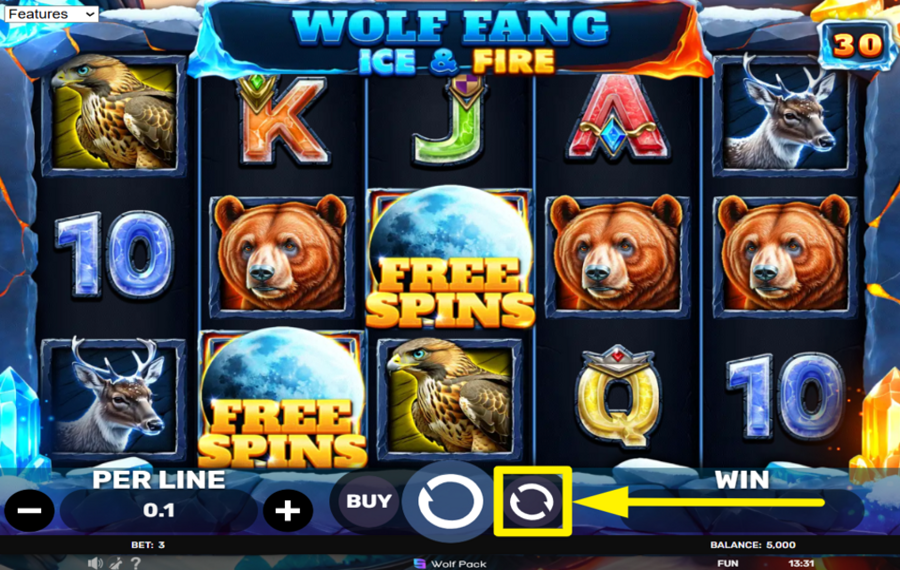 Wolf Fang Ice and Fire UTILIZE AUTOPLAY.