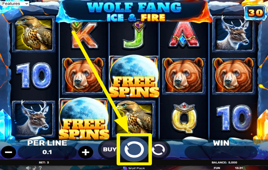 Wolf Fang Ice and Fire EMBARK ON YOUR GAME!
