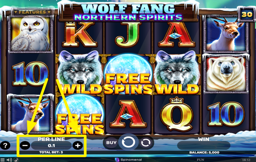 Wolf Fang Northern Spirits PLACER LA MISE PAR LIGNE.