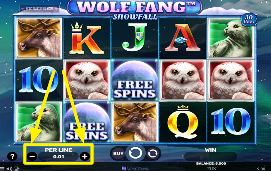 Wolf Fang Snowfall SELEZIONA LA TUA SCOMMESSA PER LINEA.