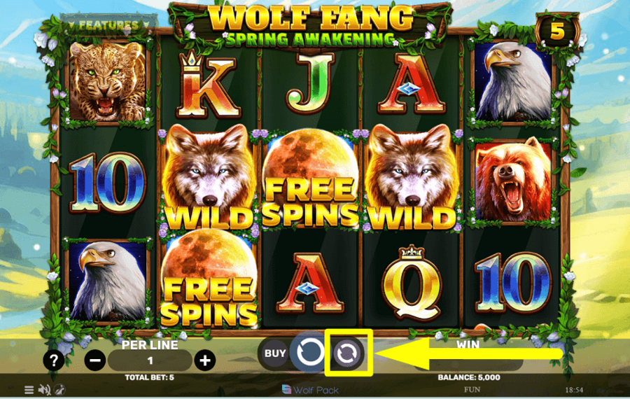 Wolf Fang Spring Awakening ACTIVEZ LES SPINS AUTOMATIQUES.