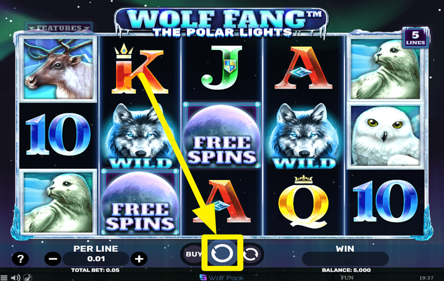 Wolf Fang The Polar Lights SPIN FOR SUCCESS!