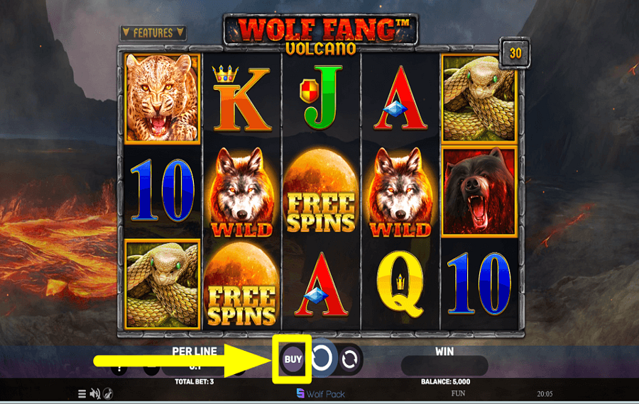 Wolf Fang Volcano ACQUISTA GIRI EXTRA.