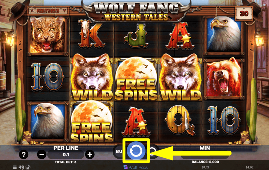 Wolf Fang Western Tales SPIN THE REELS.