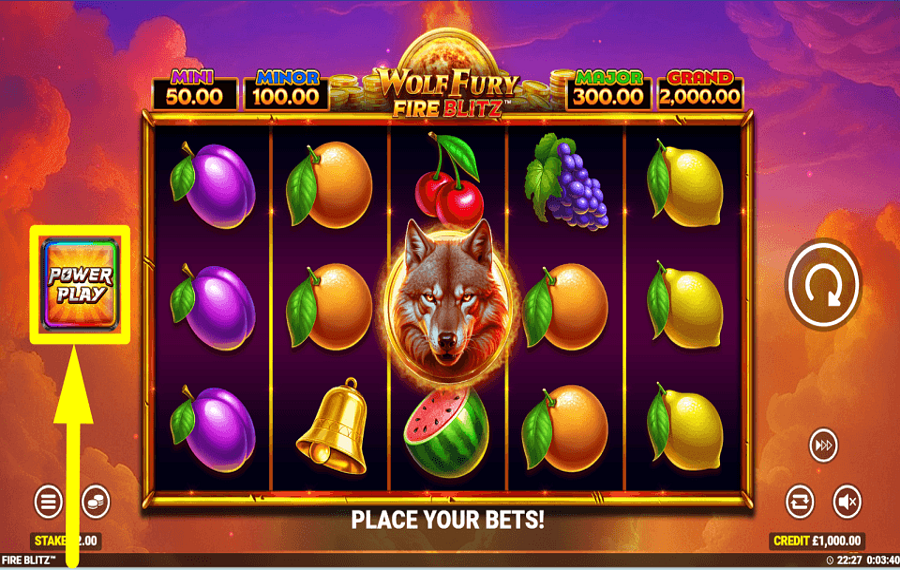 Wolf Fury Fire Blitz SEIZE YOUR CHANCE.