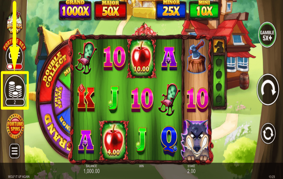 Wolf It Up Again AJUSTAR LA APUESTA.