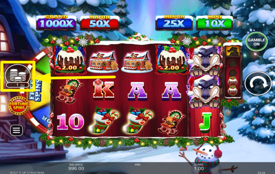 Wolf it Up Christmas DETERMINA TU APUESTA.