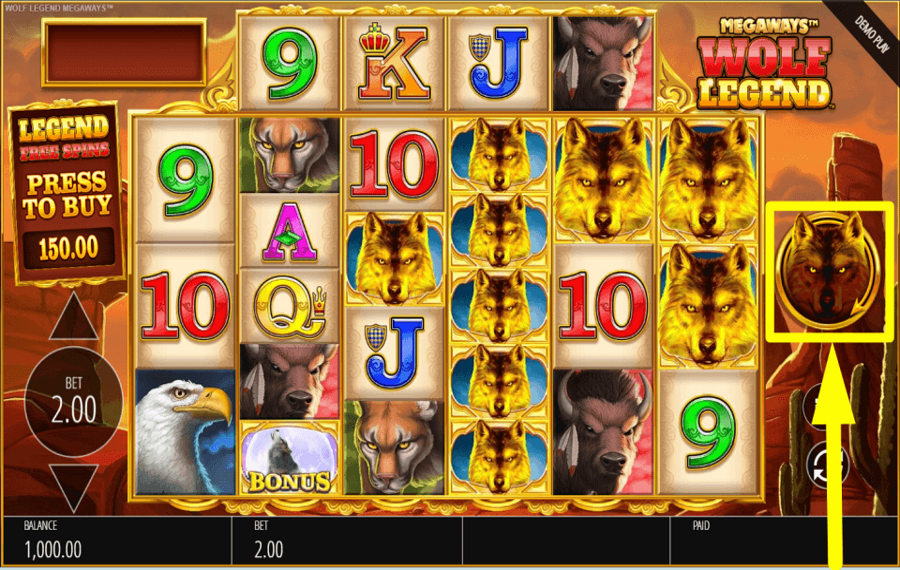 Wolf Legend Megaways HAGA CLIC EN GIRAR PARA GANAR.