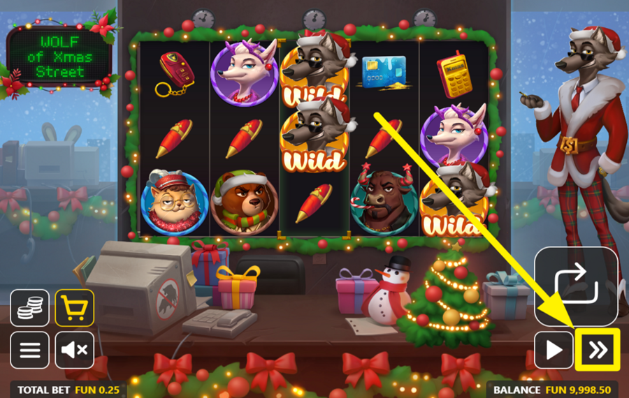 Wolf of Xmas Street AUMENTA LA VELOCITÀ.